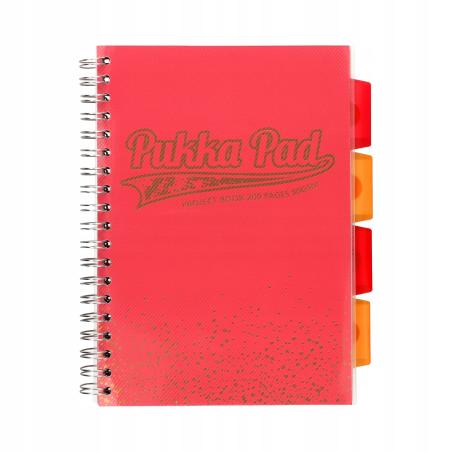 Kołozeszyt B5 200 stron kratka coral PUKKA Project Book Blush Strigo