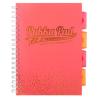 Kołozeszyt B5 200 stron kratka coral PUKKA Project Book Blush Strigo