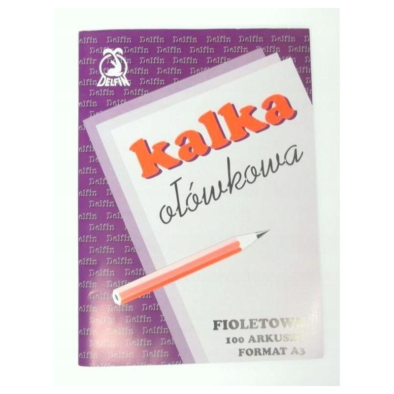 Kalka ołówkowa A3 100 arkuszy Delfin