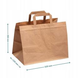 Torba ekologiczna ECOBAG 320x220x250 mm brąz gładki E4111300