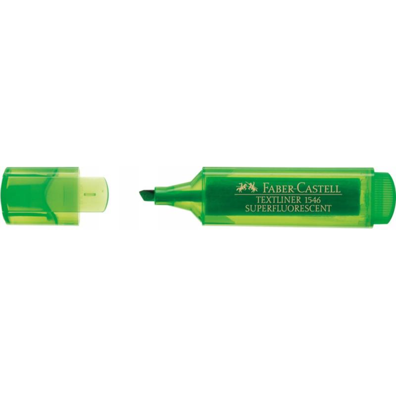 Zakreślacz Faber-Castell 1546 zielony superfluorescencyjny 1-5 mm