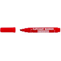 Marker Centropen Flipchart 8560 czerwony końcówka ścięta