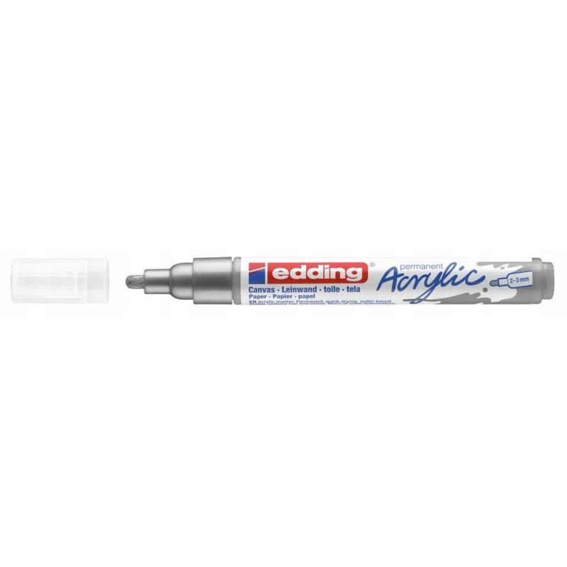 Edding marker akrylowy 2-3 mm srebrny 5100/923/S ED