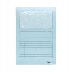 Ofertówka kartonowa Leitz A4 jasnoniebieska 160 gsm z okienkiem