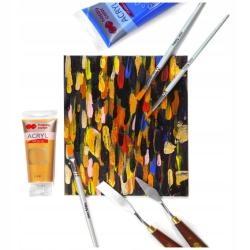 Podobrazie bawełniane 24x30 cm czarne impregnowane MDF 4mm Happy Color HA 7391 2430-B