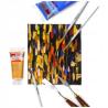 Podobrazie bawełniane 24x30 cm czarne impregnowane MDF 4mm Happy Color HA 7391 2430-B