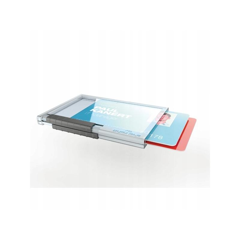 PUSHBOX DUO Etui na dwie plastikowe karty z mechanizmem wysuwającym 8921-19 opakowanie 10 sztuk