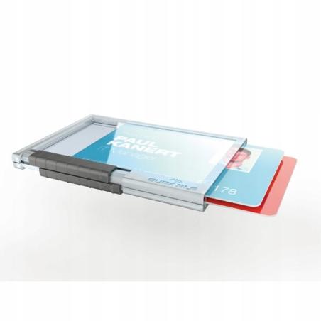 PUSHBOX DUO Etui na dwie plastikowe karty z mechanizmem wysuwającym 8921-19 opakowanie 10 sztuk