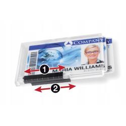 PUSHBOX DUO Etui na dwie plastikowe karty z mechanizmem wysuwającym 8921-19 opakowanie 10 sztuk
