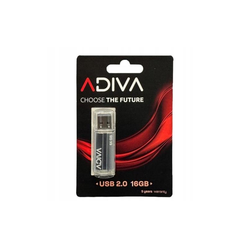 Pendrive ADIVA 16GB srebrny USB 2.0