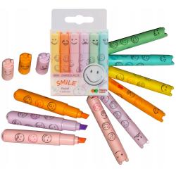 Zakreślacze mini MG Smile 6 kolorów pastelowych 4130 WP6