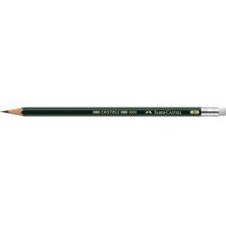 Ołówek grafitowy Faber-Castell Castell 9000/B z gumką zielony