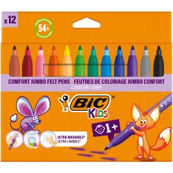 Flamastry BIC Kids Jumbo Comfort Grip 12 sztuk