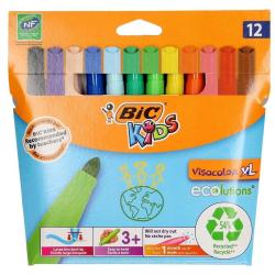 Flamastry BIC Kids Visacolor XL 12 sztuk