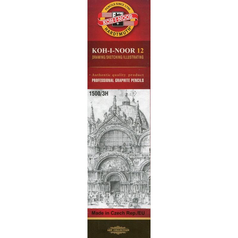 Ołówek grafitowy 1500-3H Koh-i-noor