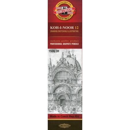 Ołówek grafitowy 1500-3H Koh-i-noor
