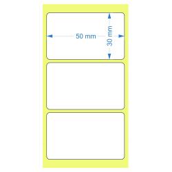 Etykiety termiczne 50x40 mm 1000 sztuk białe gliza 40 mm