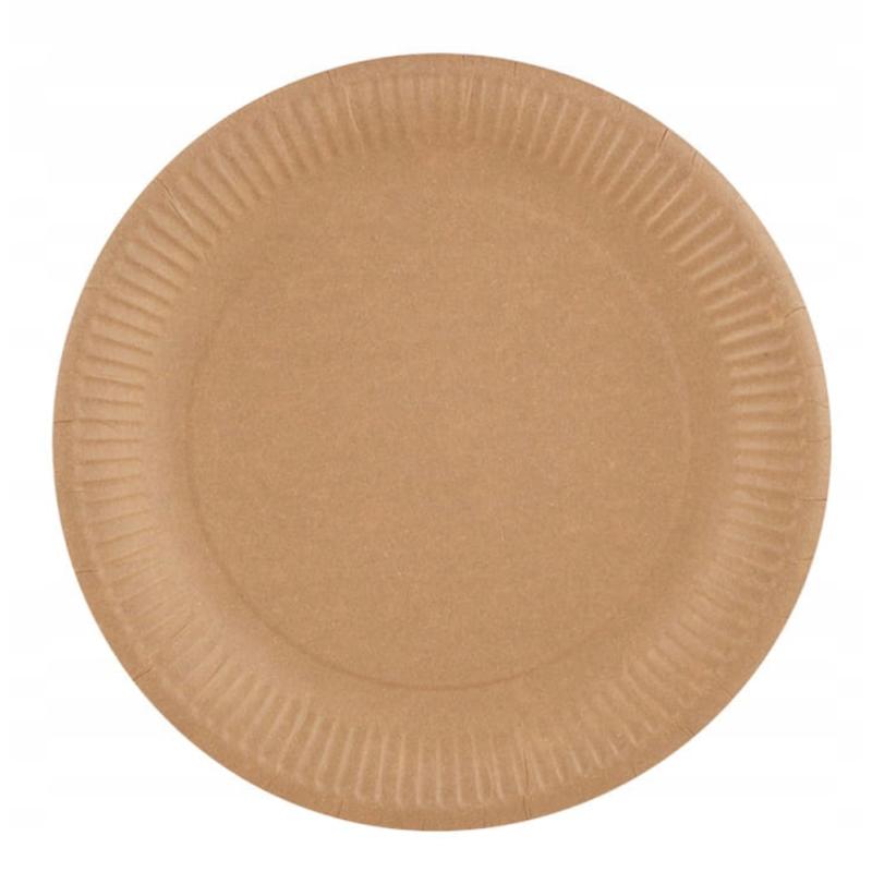Papstar Talerze papierowe brązowe 23 cm 50 sztuk