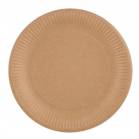 Papstar Talerze papierowe brązowe 23 cm 50 sztuk