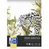 Blok artystyczny Oxford MIX MEDIA A4 25 kartek 225g zielony klejony