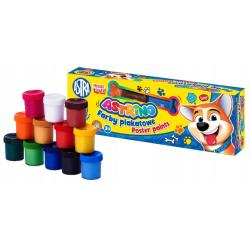 Farby plakatowe Astra 12 kolorów x 20 ml w pudełku standardowym