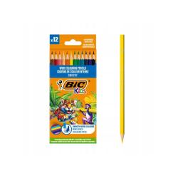 BIC Kids Smooth ECO Kredki drewniane 12 sztuk