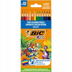 BIC Kids Smooth ECO Kredki drewniane 12 sztuk