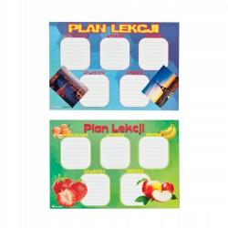 Plan Lekcji 25 naklejka Polsyr