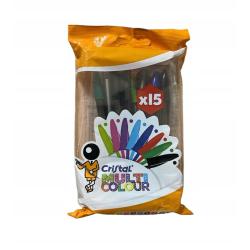 Długopis BIC Cristal Multi Colour mix 15 sztuk w etui