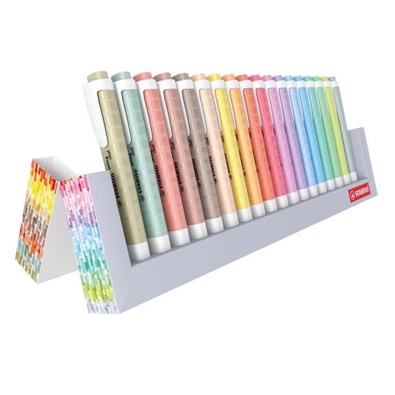Zakreślacz STABILO swing cool pastel 18 sztuk w podstawce 275/18-02