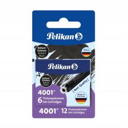 Naboje Pelikan tp (6) czarne 2 sztuki blister 330803