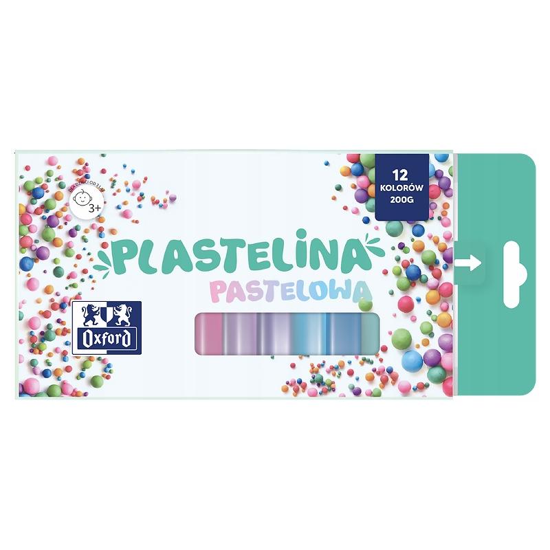 Plastelina Oxford pastel 12 kolorów 200g HAMELIN