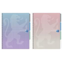 Kołozeszyt Oxford B5 80 kartek linia 5x5 pastelowy HAMELIN