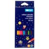 Kredki drewniane trójkątne 12 kolorów Pixi Planet Happy Color