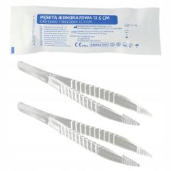 Pęseta jednorazowa do apteczki, higieniczna i ergonomiczna