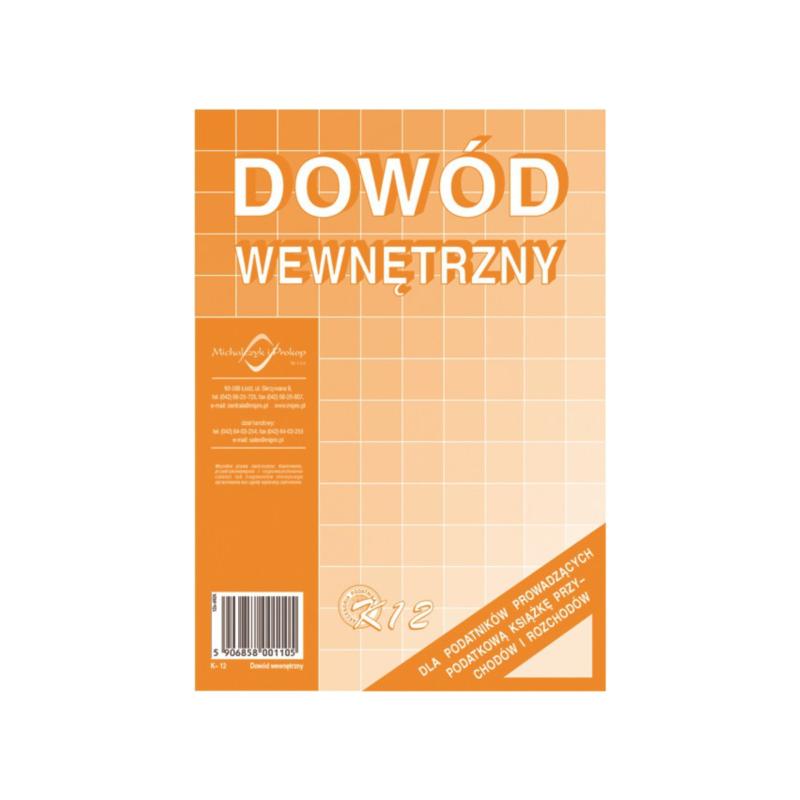 Dowód wewnętrzny A5, 40 kartek offset, 10-K12 DOTTS