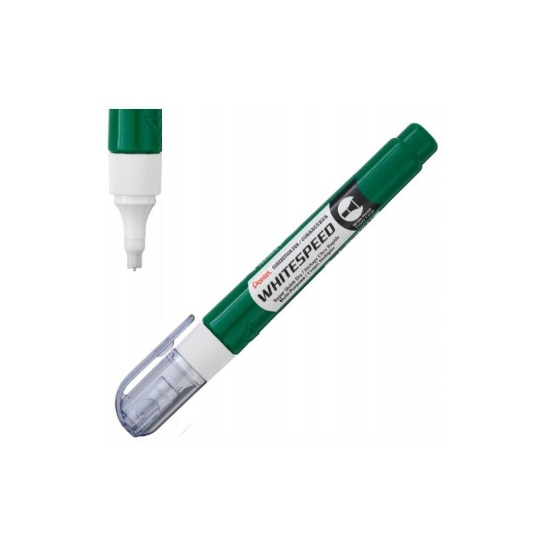 Korektor w piórze z płaską końcówką 7ml PENTEL ZLH64-W