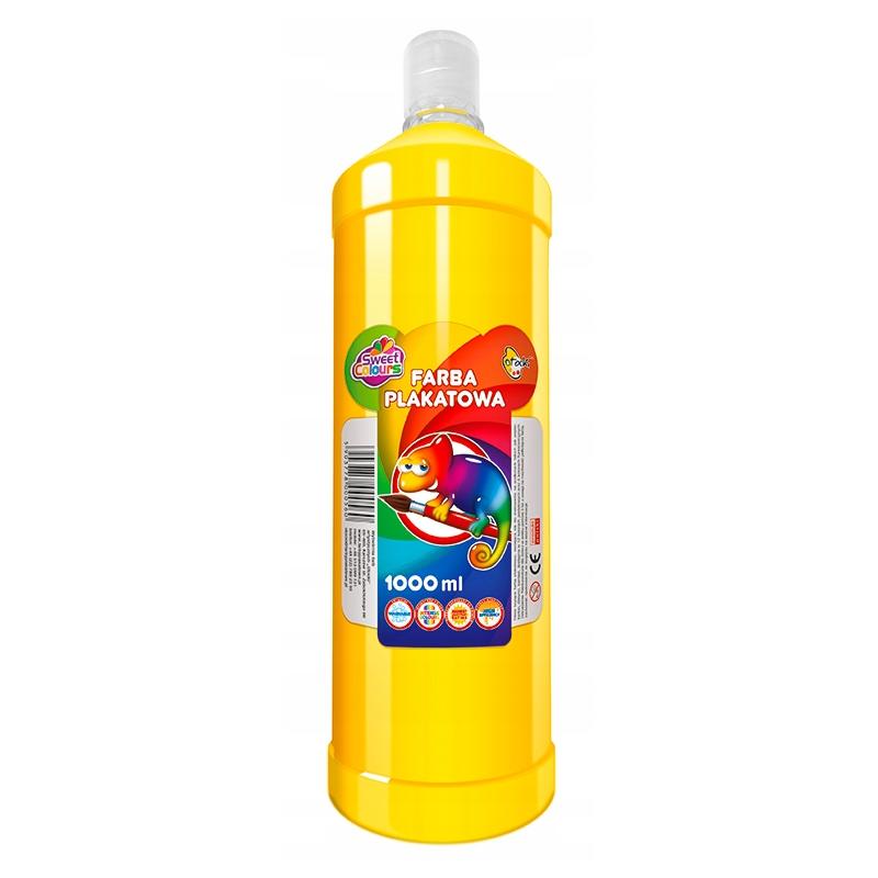 Farba plakatowa 1000 ml żółta Otocki