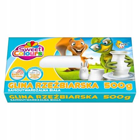 Glina rzeźbiarska samoutwardzalna biała 00584 Otocki