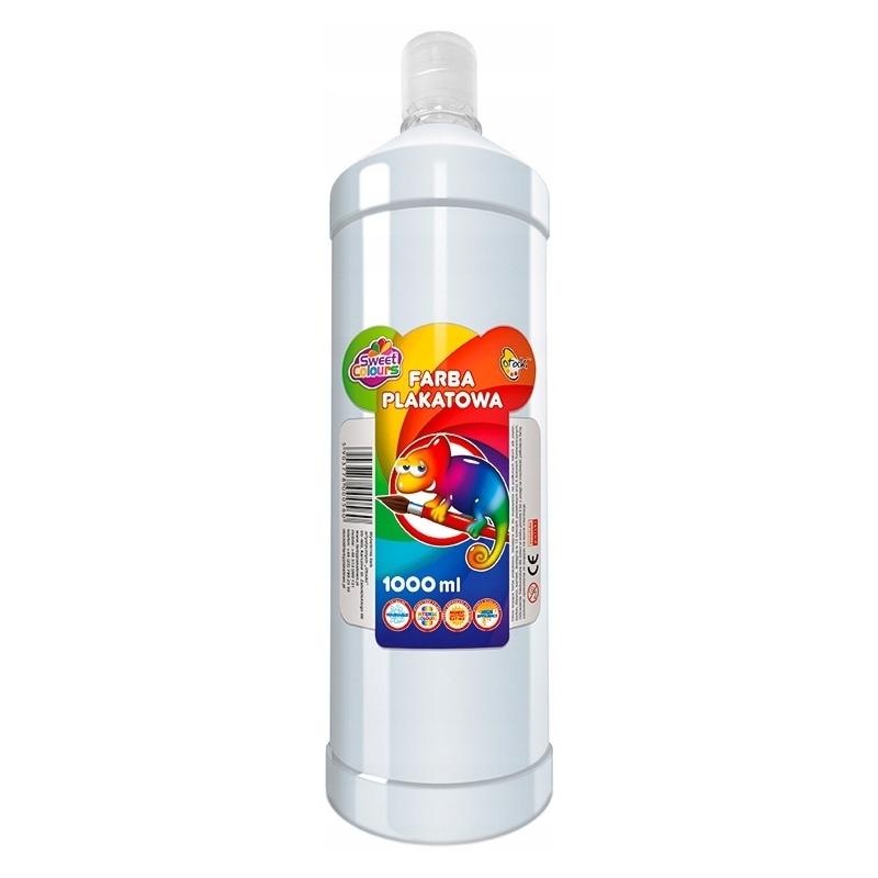 Farba plakatowa biała 1000 ml OTOCKI