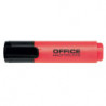 PAKIET Zakreślacz fluorescencyjny OFFICE PRODUCTS, 2-5mm (linia), czerwony
