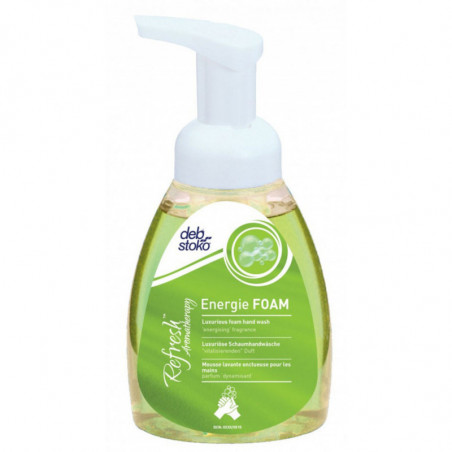 Mydło w pianie DEB Energie Foam, butelka z pompką, 250ml, cytrusowo-korzenne