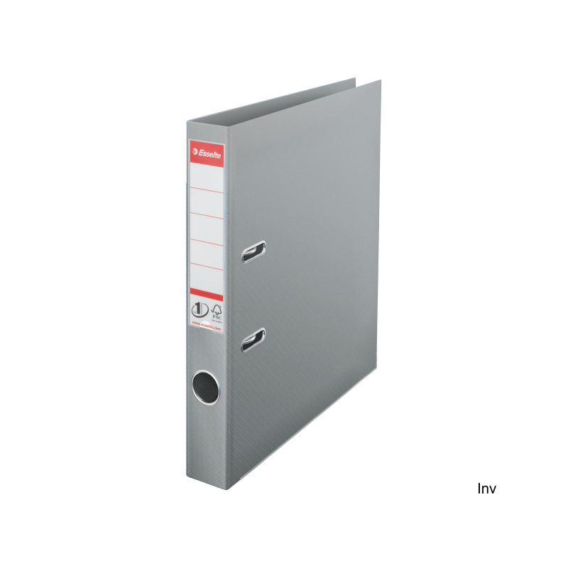 Segregator A4 50 mm szary z mechanizmem No.1 Esselte, 500 kartek, folia polipropylenowa, 3 lata gwarancji