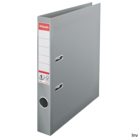 Segregator A4 50 mm szary z mechanizmem No.1 Esselte, 500 kartek, folia polipropylenowa, 3 lata gwarancji
