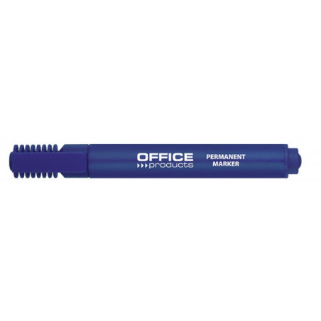 Marker permanentny OFFICE PRODUCTS, ścięty, 1-5mm (linia), niebieski