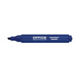Marker permanentny OFFICE PRODUCTS, ścięty, 1-5mm (linia), niebieski