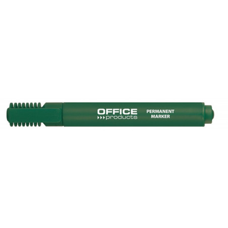 Marker permanentny OFFICE PRODUCTS, ścięty, 1-5mm (linia), zielony