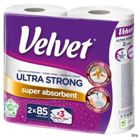 Ręcznik papierowy Ultra Strong 2 sztuki Velvet