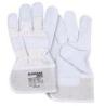 PAKIET Rękawice robocze DONAU SAFETY DS-DOKGOAT, doker, skóra kozia, rozm. 10,5/XL, szaro-białe