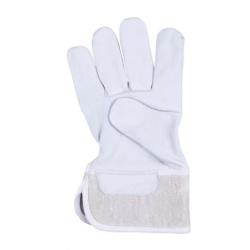 PAKIET Rękawice robocze DONAU SAFETY DS-DOKGOAT, doker, skóra kozia, rozm. 10,5/XL, szaro-białe
